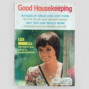Vintage Good Housekeeping Magazine 1973 January  Liza Minneli Front Cover